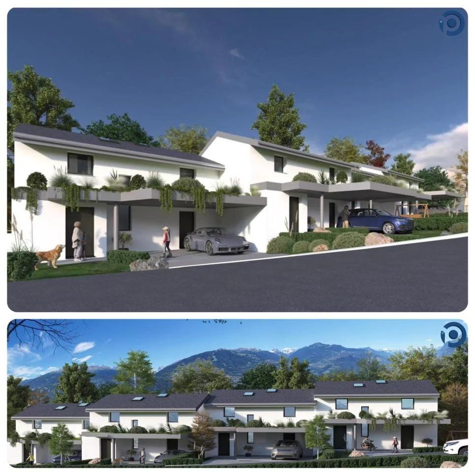 NOUVELLE PROMOTION, Villas modernes, 4.5 pièces et 5.5 pièces, Terrasse, jardin et 2 place couvertes 1 extérieur à Conthey - Bild 1