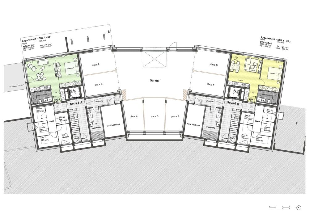 Promotion - Les Echères - 2307-ECHE-EXE-9503 Sous-sol _ Garage