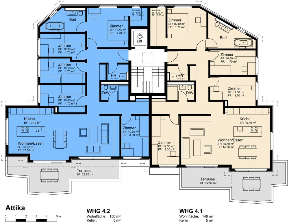 Moderne 6.5-Zimmer-Attika-Neubauwohnung in Bülach -  Bild 6