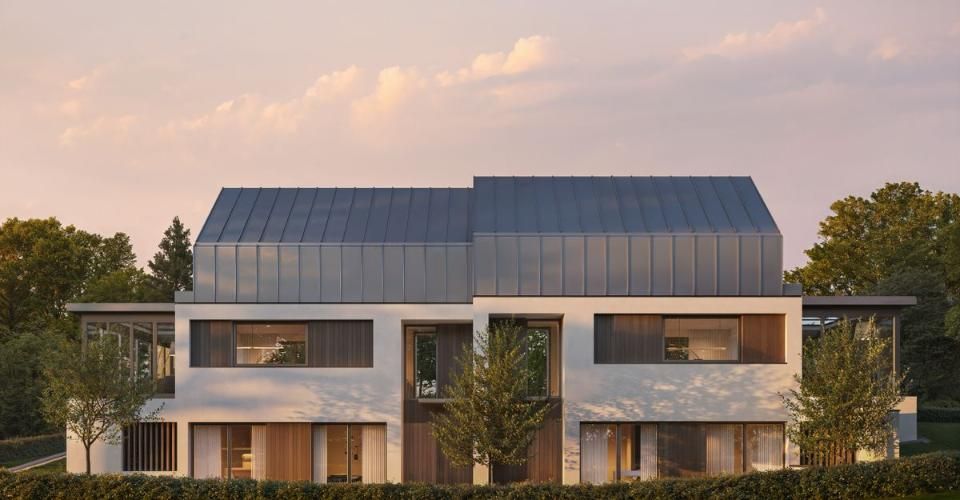 PROJET NEUF | VILLA JUMELÉE CONTEMPORAINE À PREGNY-CHAMBÉSY | Villa A - Maison jumelée 5 pièces - image - 3