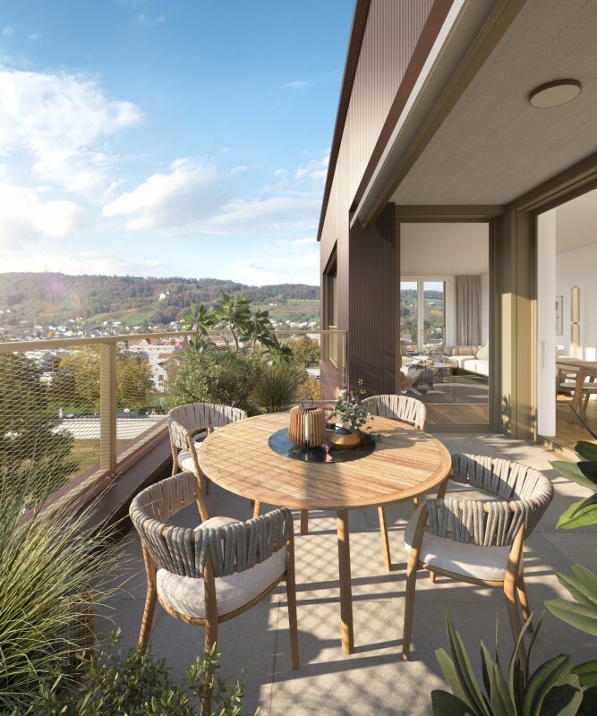 Attikawohnung mit Schlosssicht - Bild 1