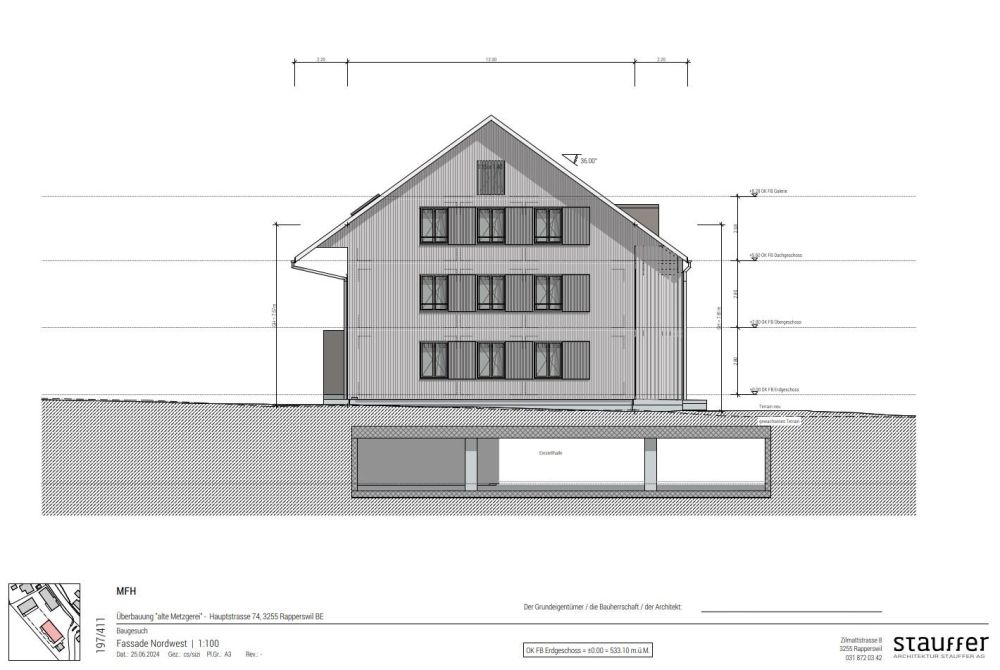 Dachwohnung 5,5-Zimmer mit Galerie - angrenzend an Landwirtschaftszone! -  Bild 5