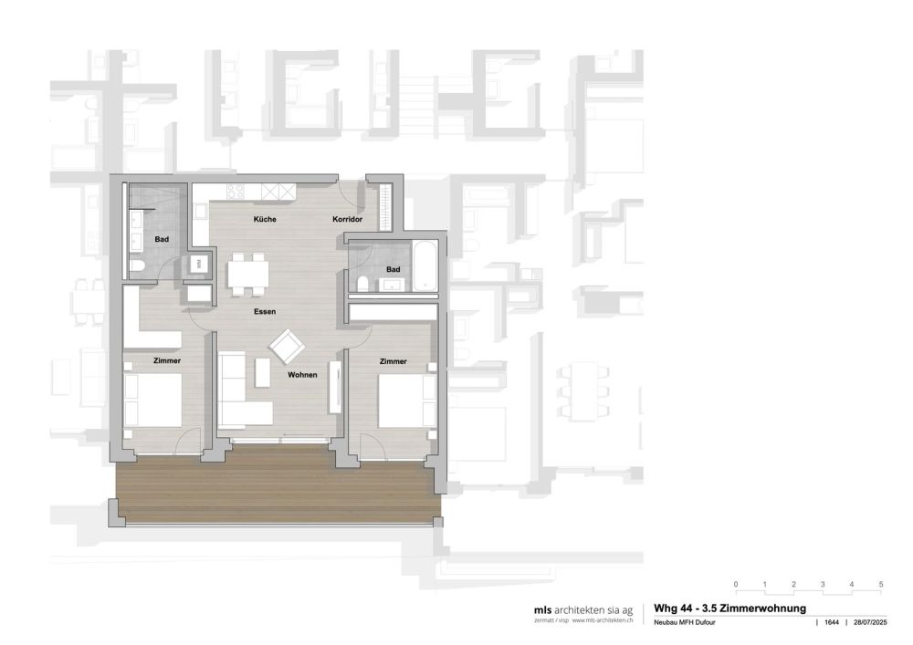 Neubau z'Dufour | 3.5 Zimmerwohnung | 2. OG |Erstwohnsitz - Dufour VerkaufsgrundrisseWhg44