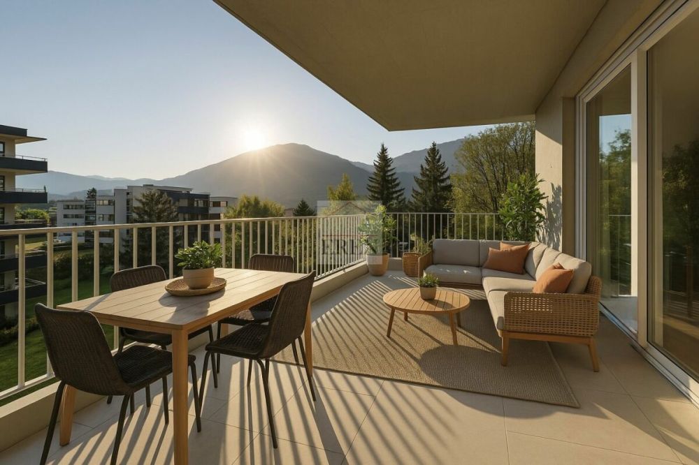 Magnifique Attique 4,5 neuf avec vue panoramique et terrasse de 55 m2 sud-est - Attique 4,5 pièces neuf à vendre à Conthey