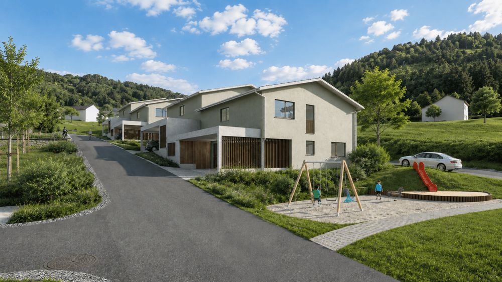 Neubau-Doppeleinfamilienhaus in Bürglen – Modern, familienfreundlich und naturah -  Bild 1