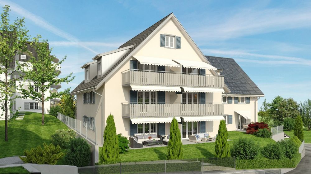 3.5 Zimmerwohnungim EG mit 82m2, Balkon 14 m2 Sitzplatz 12 m2, Richtung Süden -  Bild 4