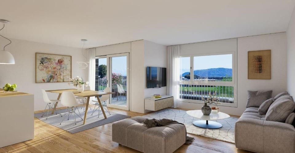 Attique lumineux avec vue sur les Alpes - à 15 min de Neuchâtel - Appartement 3.5 pièces - image - 4