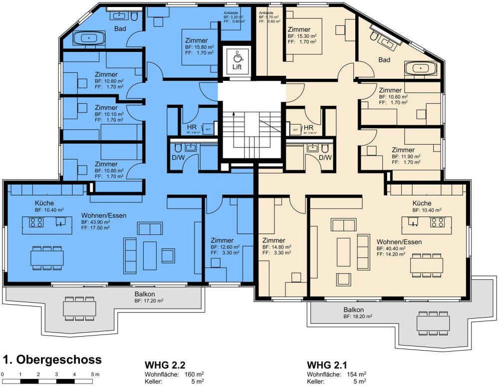 Moderne 6.5-Zimmer-Neubauwohnung im 1. Obergeschoss in Bülach -  Bild 6