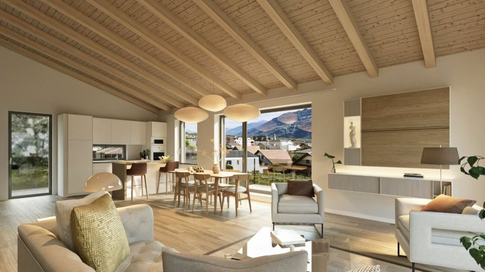 B - Les Coteaux de l'Arche - Attique  4.5 pces dans immeuble de 2 appartements - Bild 6