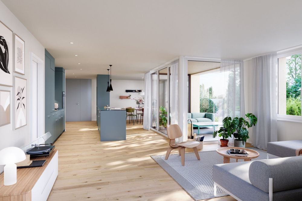 B2 | NEUBAU 3.5-Zimmer-Wohnung, 1. Obergeschoss -  Bild 2