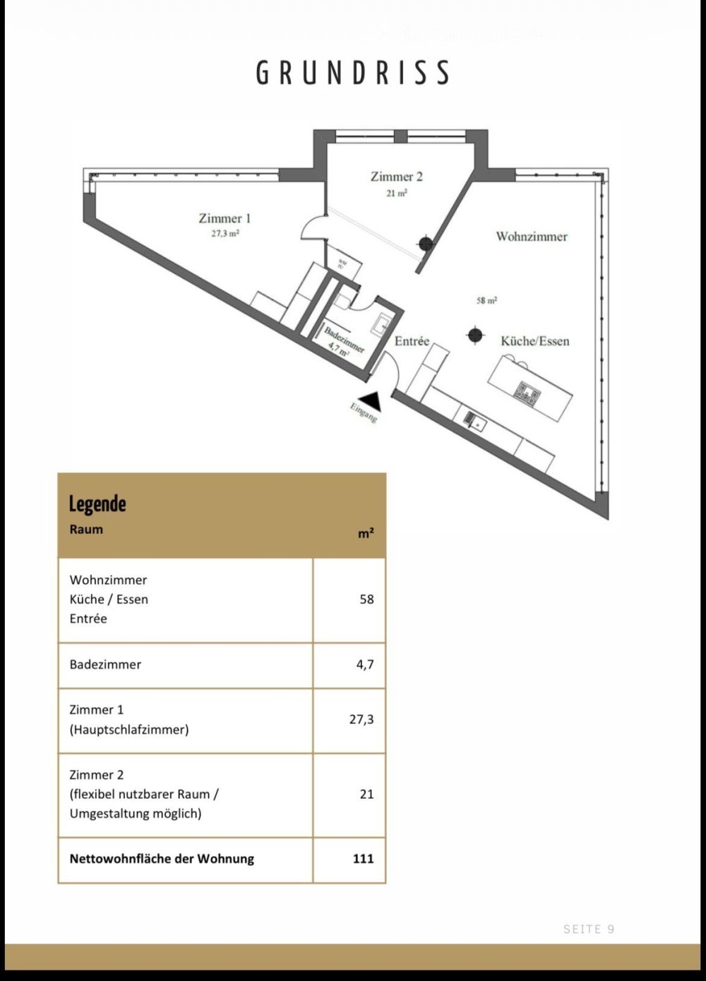 Moderne 3.5ZimmerWohnung mit 111 m² an zentraler Lage -  Bild 5