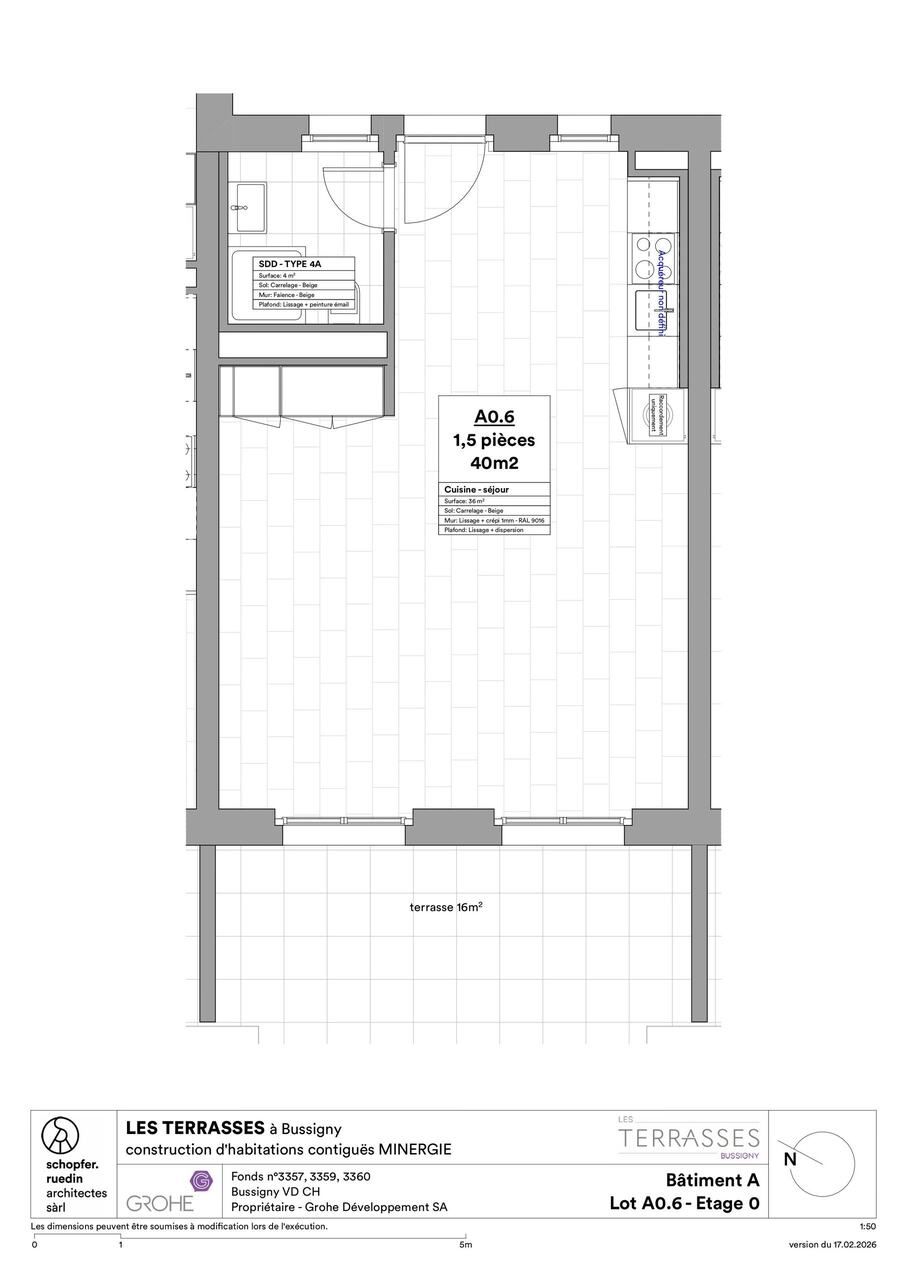 Promotion "Les Terrasses" à Bussigny - Plan lot A0.6