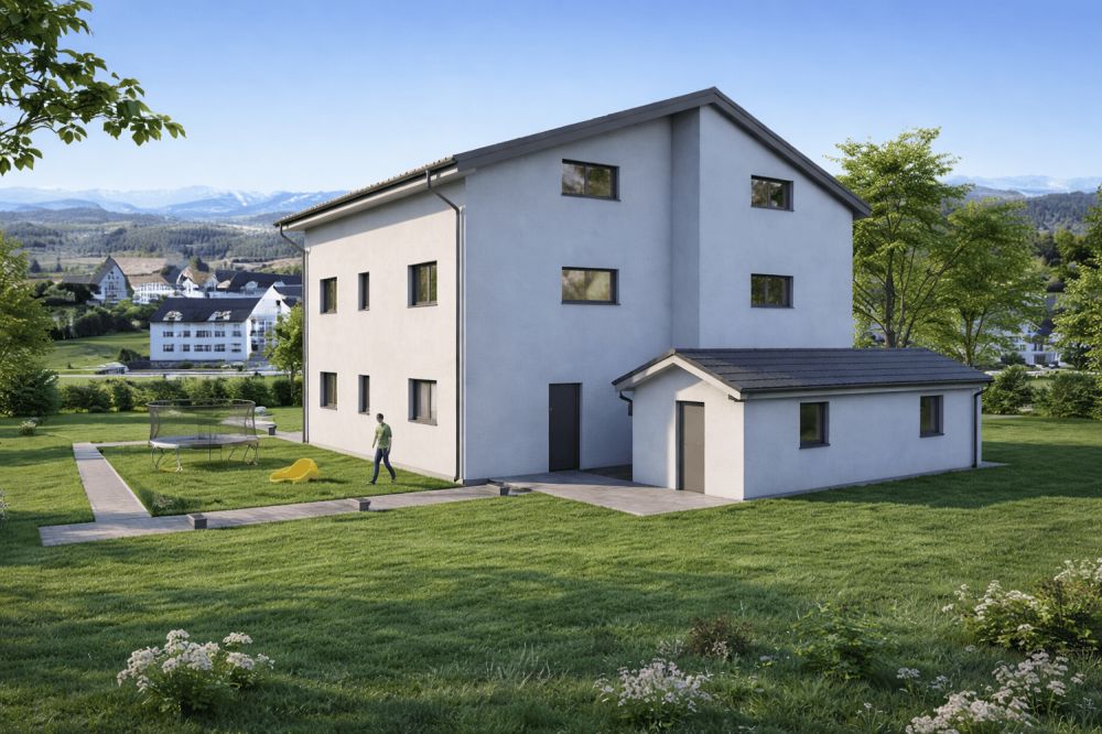 Frais d'achat réduit, plus qu'une villa de libre - Facade arrie?re ehe.png