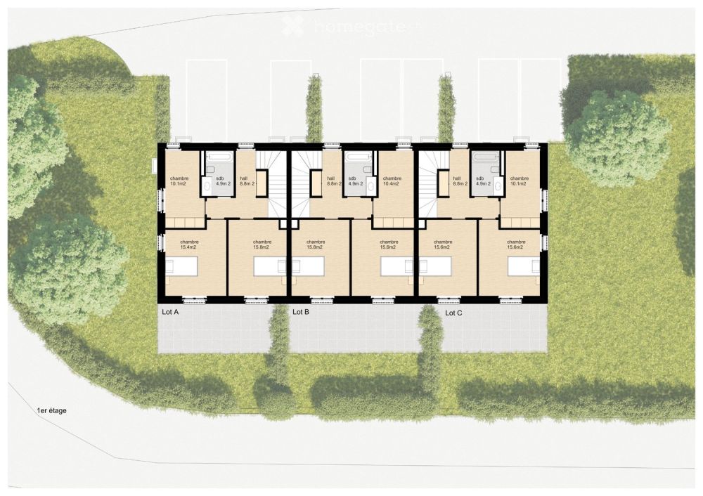 Nouveau projet familial à Marsens de 3 villas mitoyennes de 5.5 pièces à vendre à Marsens - Bild 7