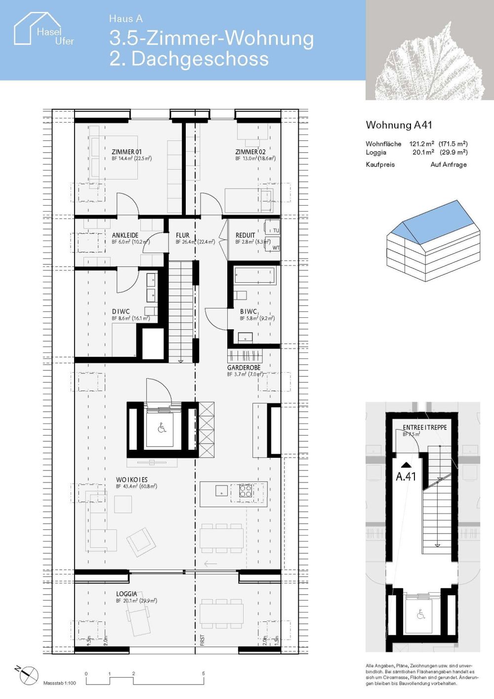 www.hasel-ufer.ch   Wohnung A41 -  Bild 1