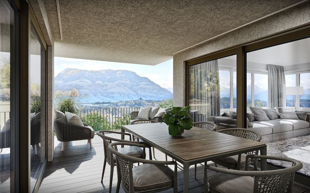 Exklusive 4.5-Zimmer Attikawohnung in Udligenswil mit Alpensicht - Bild 3