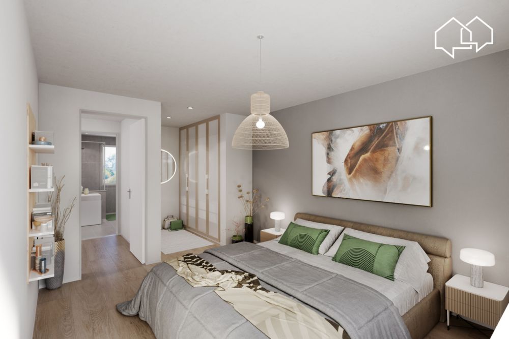Le Clos des Jordils - villa de 5.5 pièces neuve - Lot A1 - Chambre