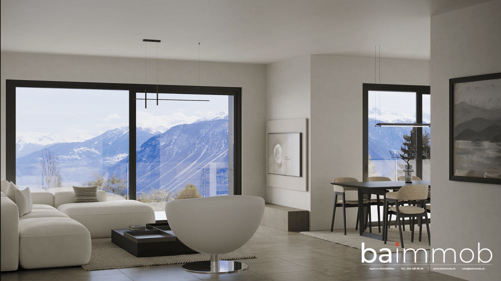Magnifique appartement de 3,5 pièces avec terrasse et jardin privatif à Crans-Montana ! -  Bild 4