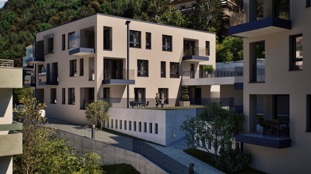 Wohnprojekt BACCHUS: Neubau 3.5 ZWG mit Weitblick - Vis_Bacchus_2_A