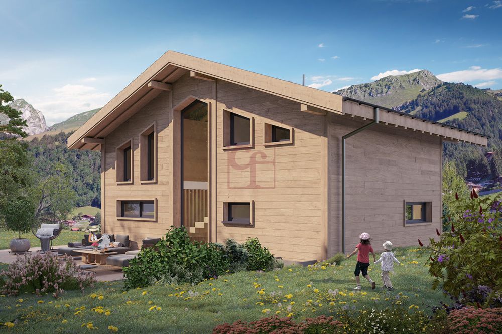 Prächtiges Chalet auf Plan in Jaun -  Bild 2