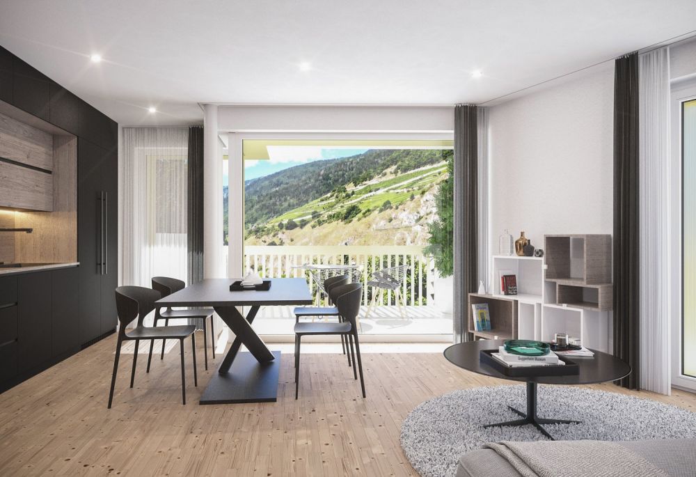 4.5 pièces au centre de Martigny dans nouvelle PPE Le Vieux Pont - Bild 1