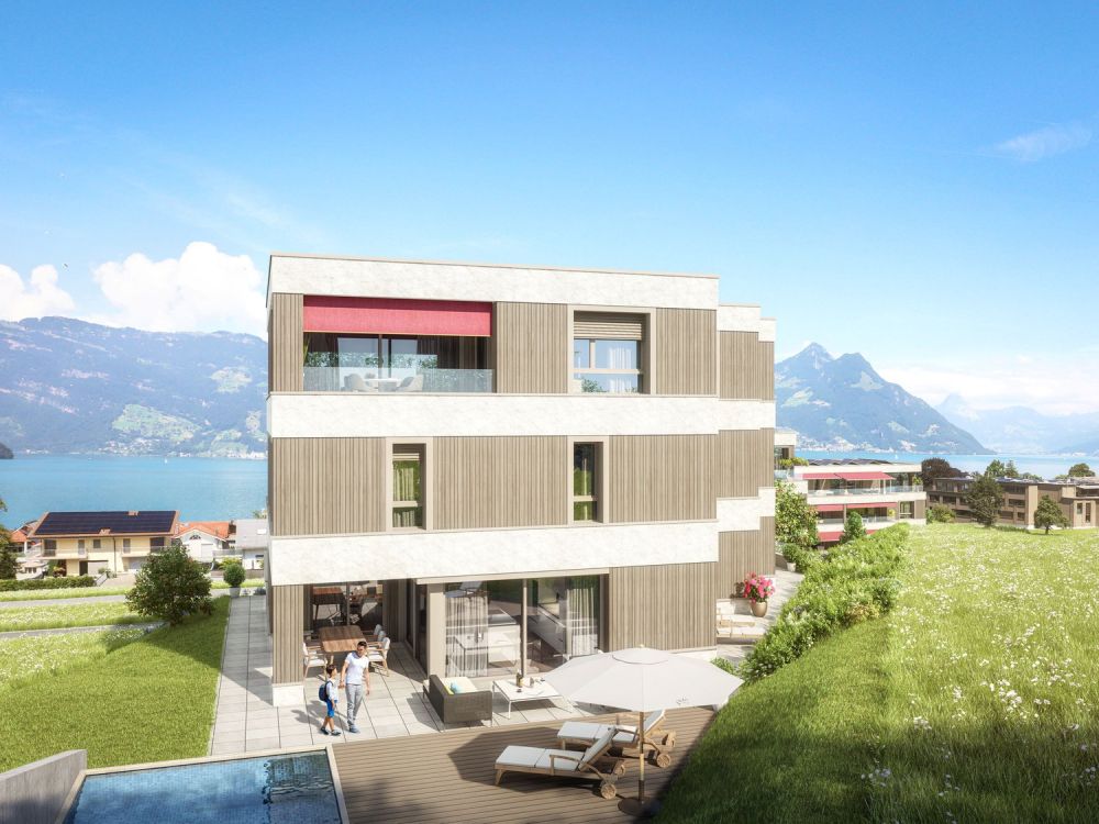 Traumhafte 4.5-Zimmer-Dachwohnung mit Aussicht Beckenried – Neubau 2027 -  Bild 3