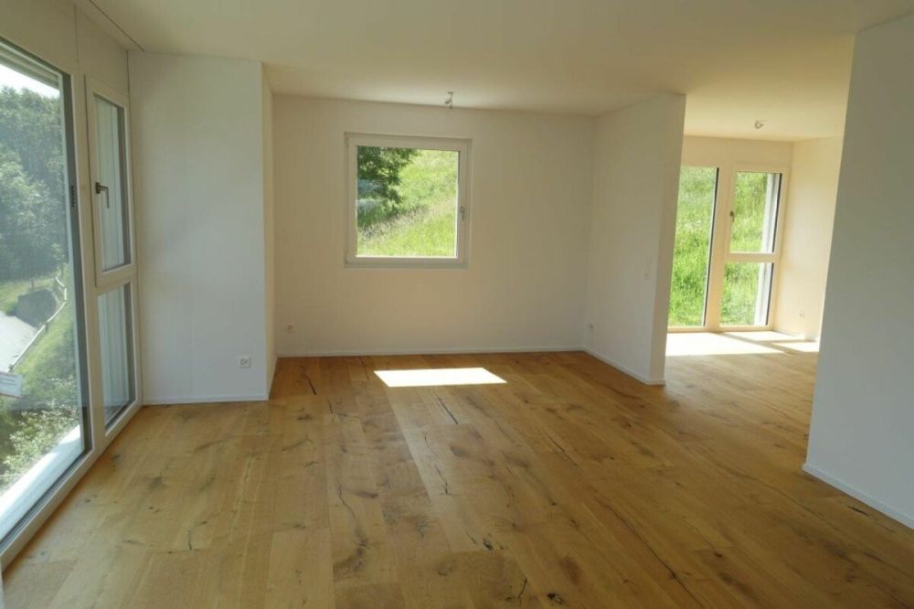 Einfamilienhaus mit Einliegerwohnung als Erstwohnsitz in Cumbel - Das grosse Wohnzimmer