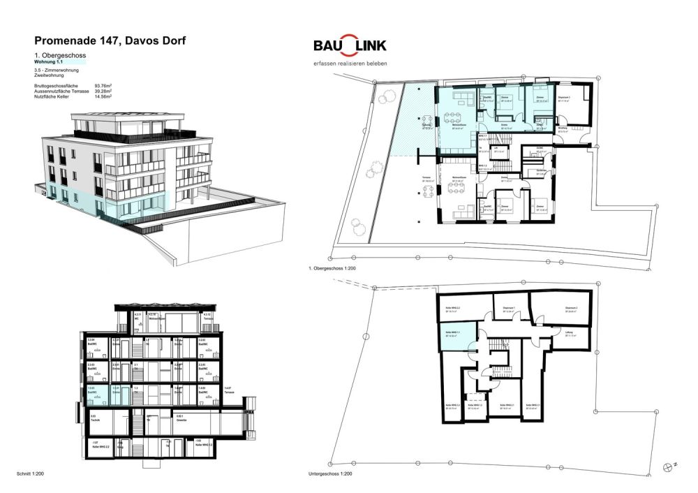 Neubau Casa PARSENN, 3.5 Zimmerwohnung Nr. 1 - Bild 4