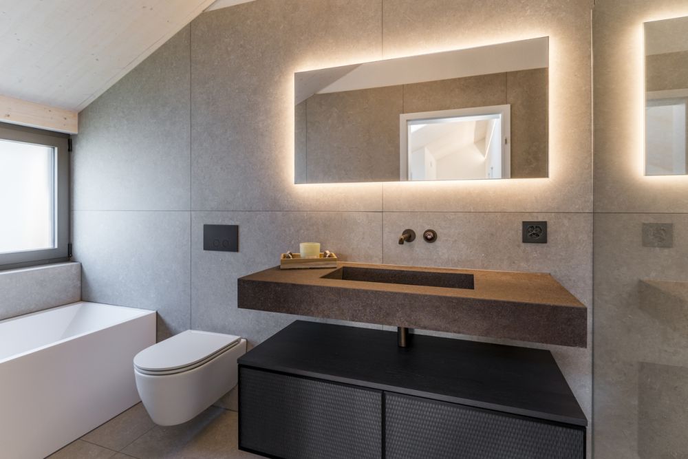Elégance absolue et cadre bucolique pour cette villa neuve - Salle de bain / douche
