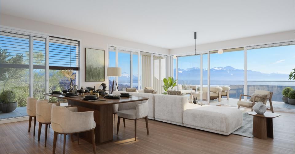 Appartement attique de 3.5 pièces à vendre à Lutry avec vue lac et Montagne - Attique 3.5 pièces - image - 8