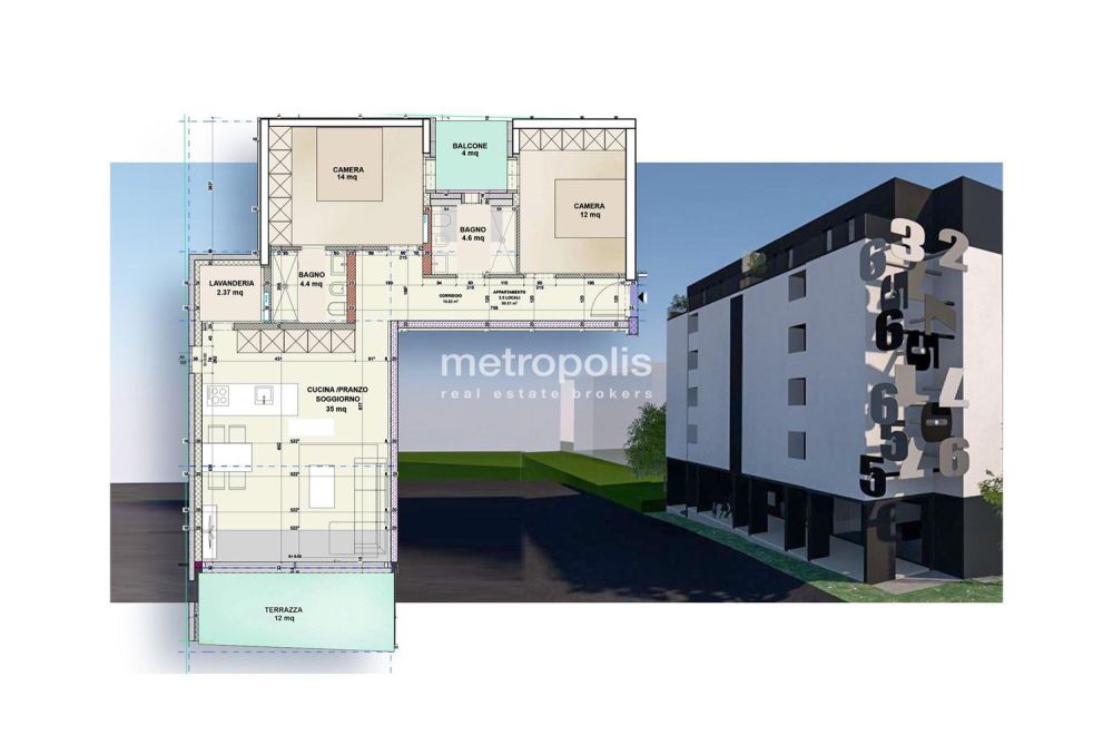 MODERNO 3.5 DI ALTO STANDING CON VISTA LAGO A MASSAGNO -  Bild 7