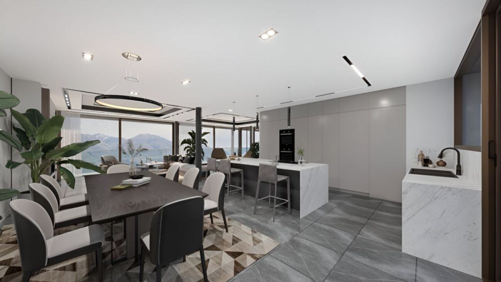 Moderno ed esclusivo attico di 4.5 locali con spettacolare vista lago, giardino e piscina privata -  Bild 3