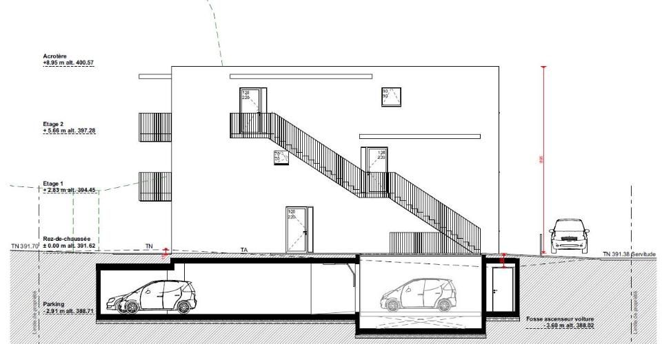 Résidence du Cèdre Lot 3 : 4.5 pièces de standing avec 2 balcons - Appartement 4.5 pièces - image - 11