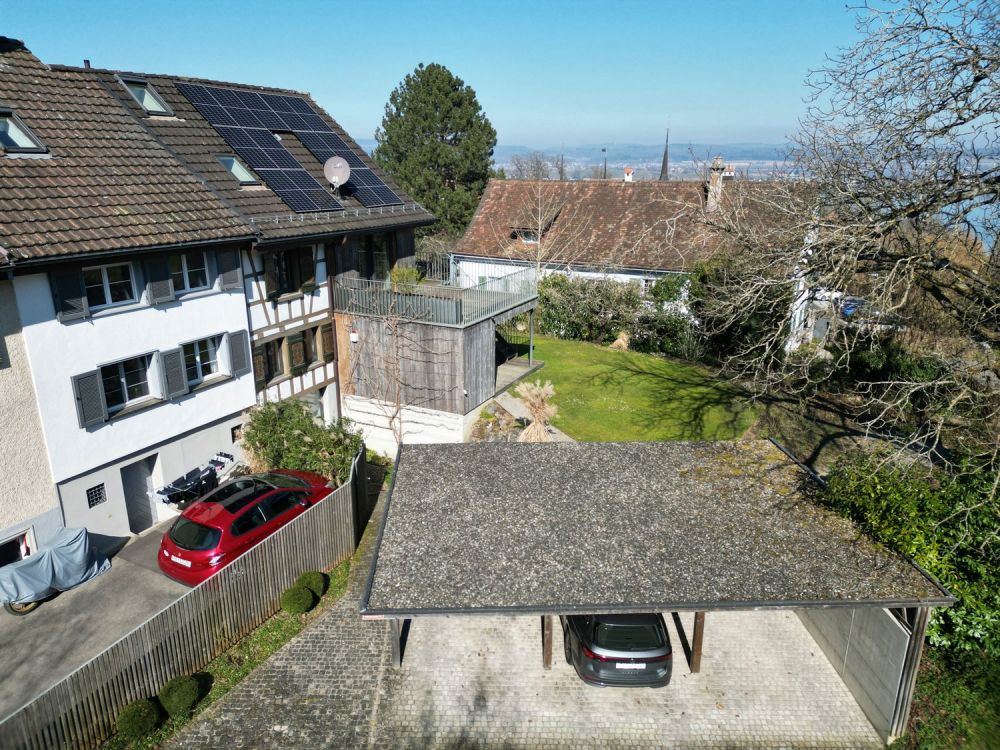 2 zusammengebaute Häuser - Hausansichten Nr. 19 u. 21 Salenstein steuergünstig Seesicht Immobilienmakler FEHR Immopartner AG kaufen verkaufen Bodensee