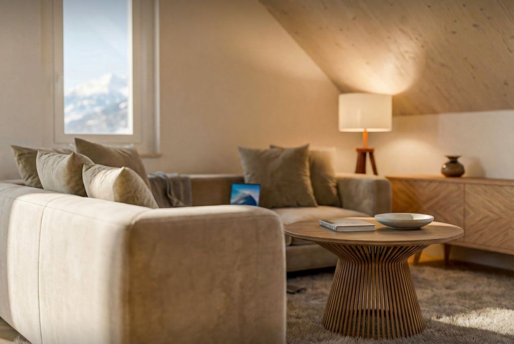 Exklusiv wohnen über den Dächern von Krummenau, stilvolle Neubauwohnung -  Bild 5