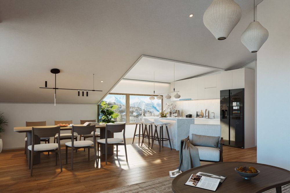 Neubau HASOL im Zentrum von Bürchen mit Erst- und Zweitwohnungen -  Bild 9