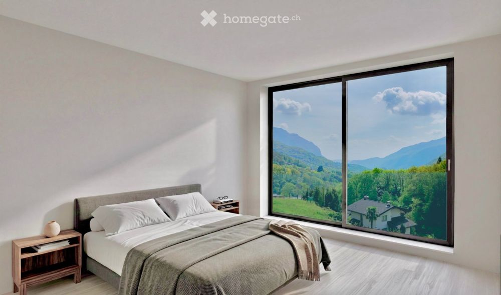 Helles 3.5-Zimmer-Wohnung in Arogno mit Blick ins Tal, erster Stock -  Bild 1