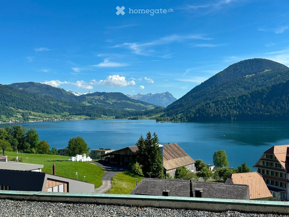 Luxuriöse 3.5 Zimmer-Attika-Neubauwohnung mit Panorama See- und Alpensicht -  Bild 1