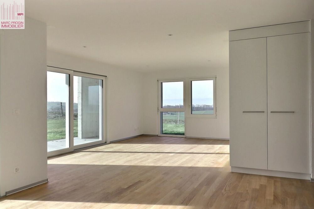 Letztes 5.5-Zimmer-Apartment in kleiner PPE in landwirtschaftlicher Zone - Séjour avec accès terrasse et jardin