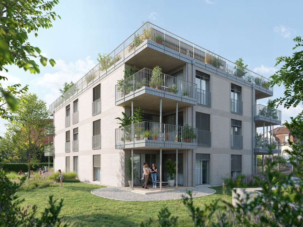 3.5 Zimmerwohnung W5 mit 83m2 Wohnfläche in zentralem Neubau in Oberwil -  Bild 3