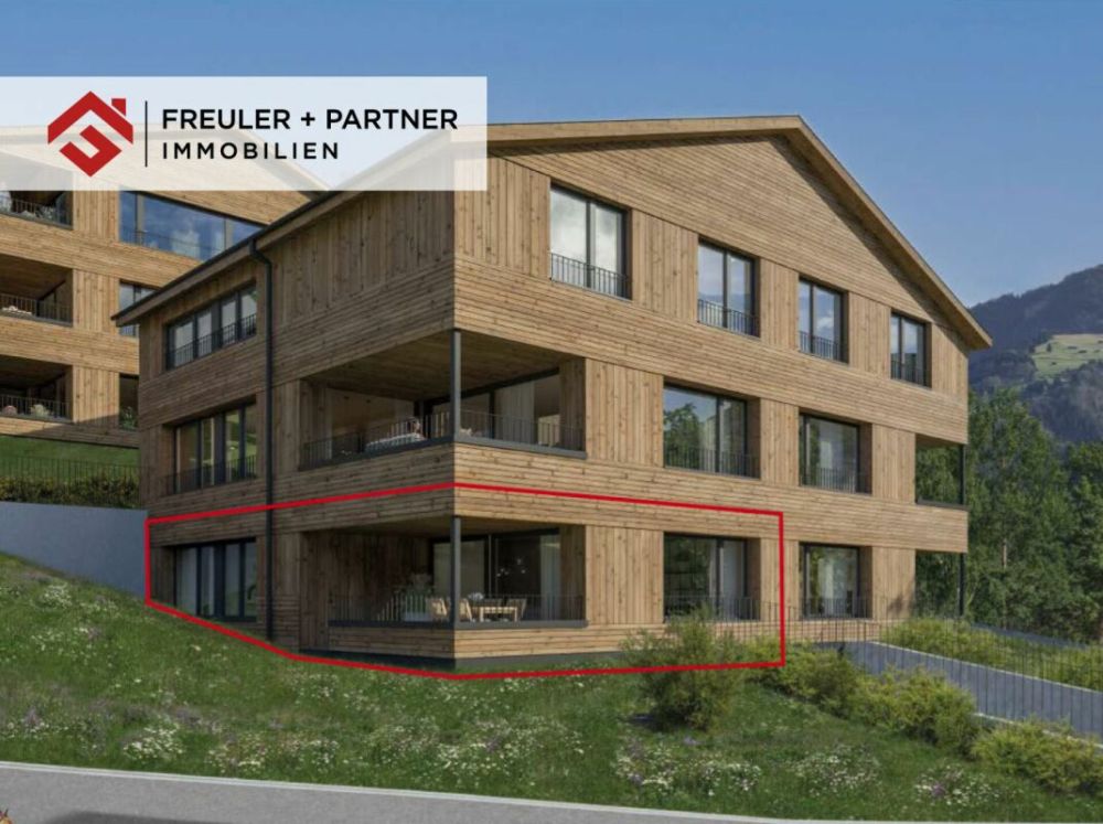 3½-Zimmer-Neubauwohnung mit Garten im Projekt PRADA, Seewis - Bild 1