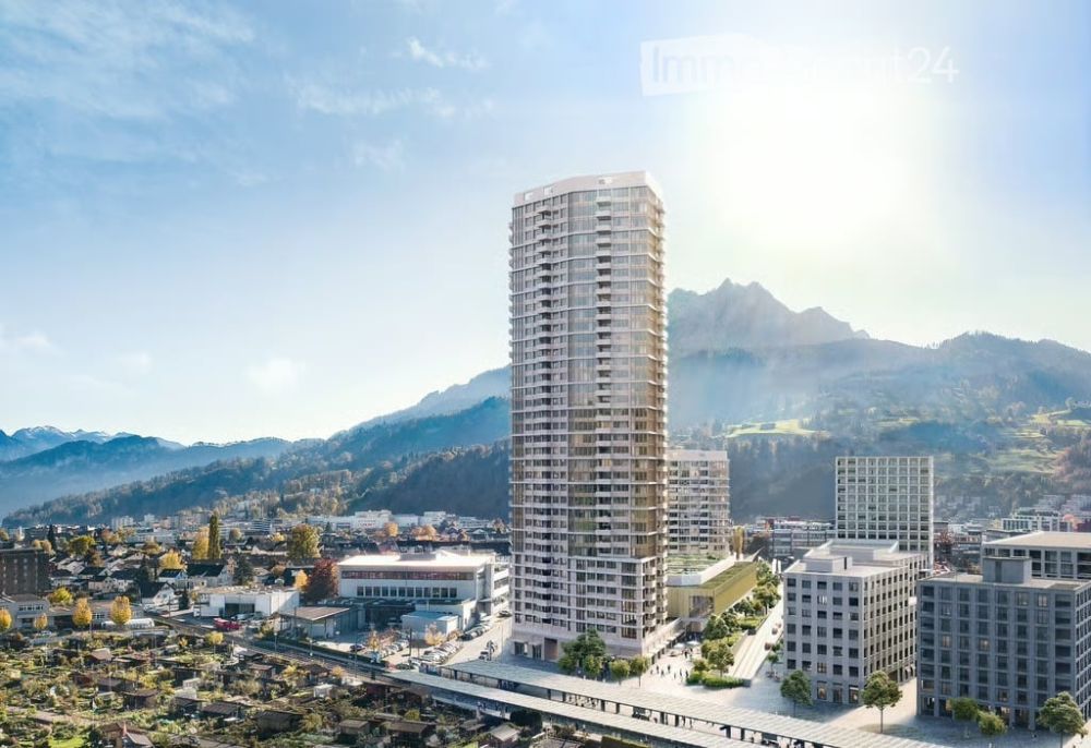 Exklusive 3.5 Zimmer Neubauwohnung im PilatusTower Kriens – Wohnen mit spektakulärer Pilatussicht -  Bild 1