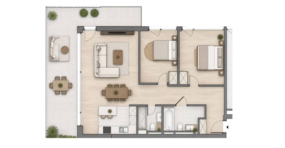 Magnifique logement neuf avec grande terrasse et vue imprenable ! - Appartement 3.5 pièces - image - 5
