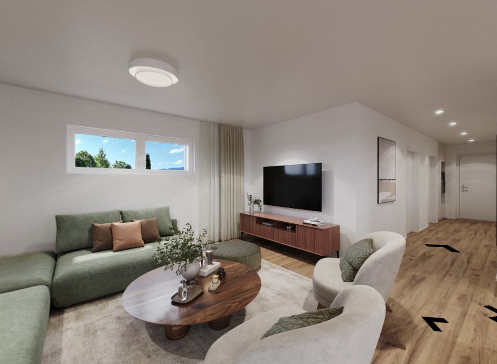 3.5 Z.-Attika-Wohnung (E), 93m2 Netto Wohnfläche, 86m2 Terrasse - Wohnen