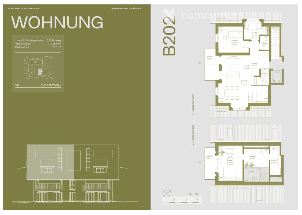 OLIVA Oberhasli I Neubau Maisonette Eigentumswohnung I A202 & B202 -  Bild 9