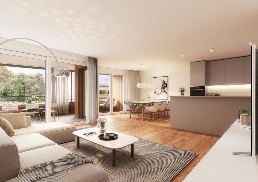 3. Obergeschoss: 4.5-Zimmer-Wohnung Südwest im Weihermattpark -  Bild 6