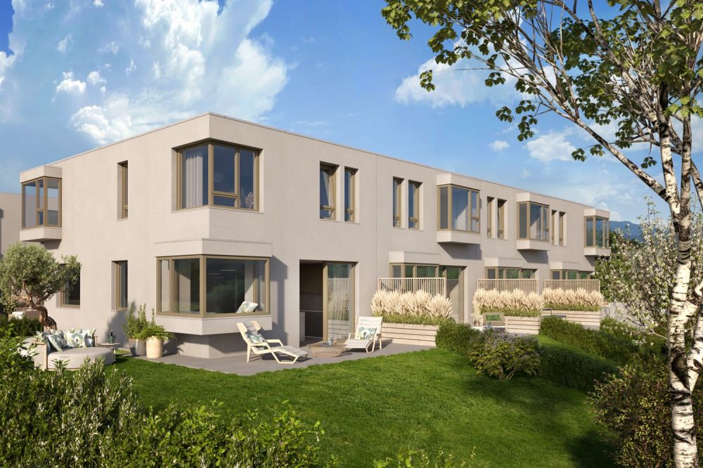 Moderne Neuvilla mit Dachgiebel und Garten - sofort verfügbar -  Bild 1