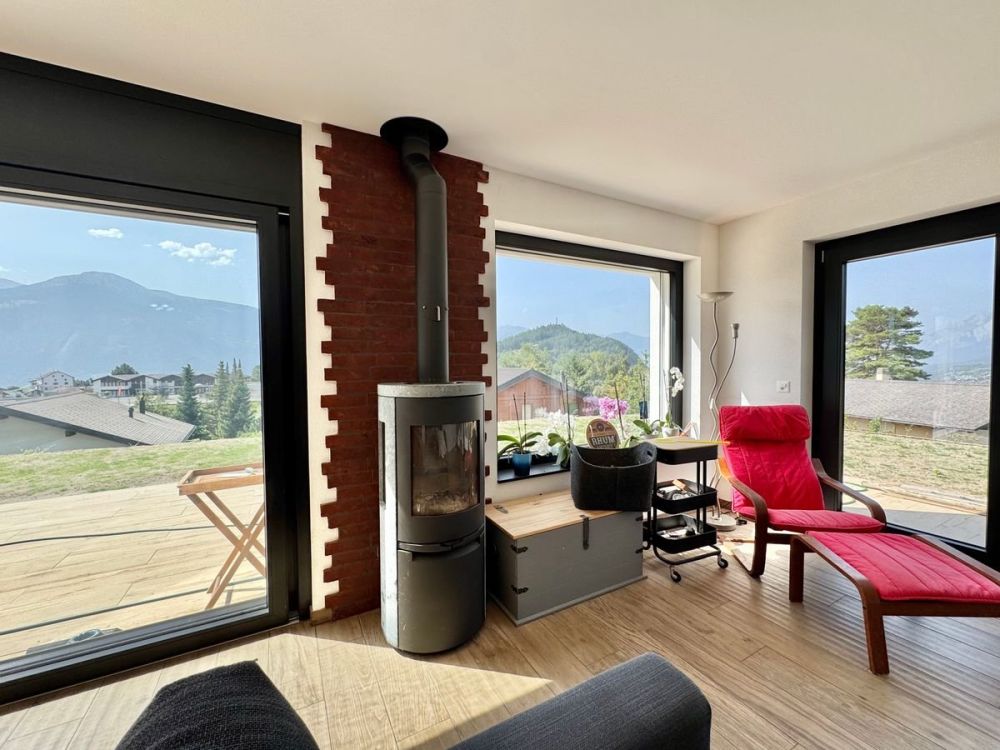 Maison neuve à Lens avec jardin et vue panoramique sur les montagnes et le lac -  Bild 9