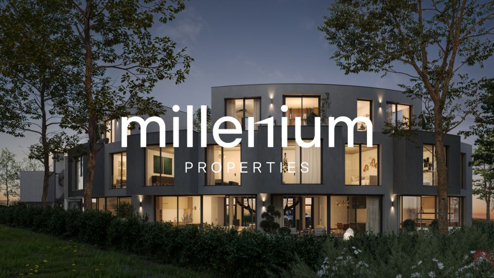 VILLAS STIERLIN - l'extérieur d'une maison moderne au crépuscule / the exterior of a modern home at dusk