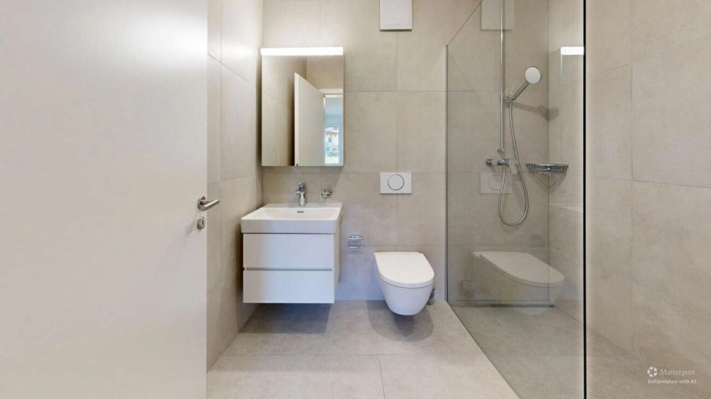 3.5 Zimmer-Wohnung mit Gartensitzplatz - Dusche/WC